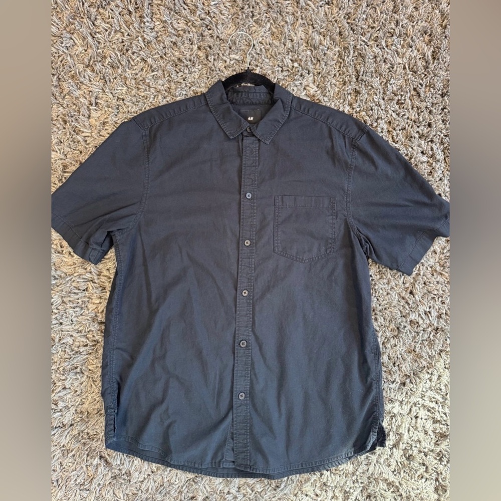 Black Short Sleeve H&M Polo